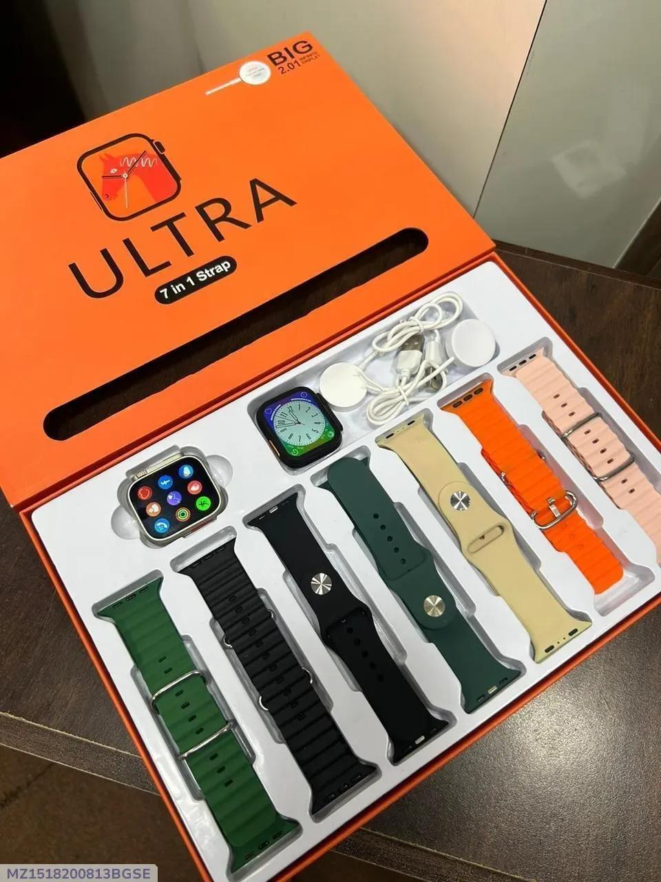 7-in-1 Smart Watch Multicolor ABS Lightweight