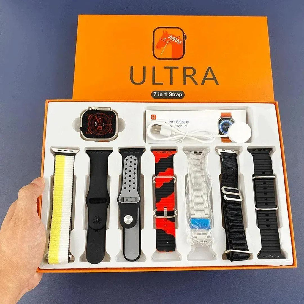 7-in-1 Smart Watch Multicolor ABS Lightweight