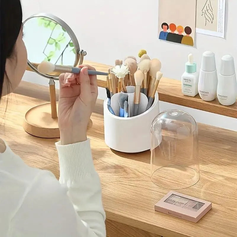 360 degree makeup brush organiser with ABS