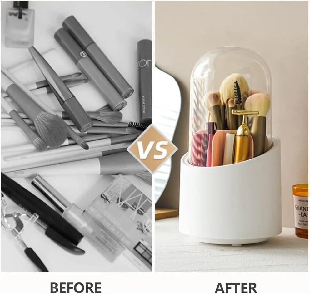 360 degree makeup brush organiser with ABS