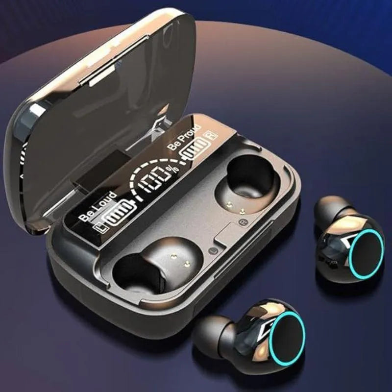 M10 Wireless Earbuds with Charging Case Black