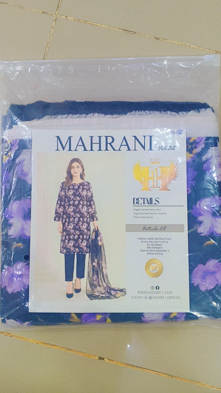 3 Piece Unstitched Lawn Suit For Women Printed Lawn Dress With Matching Dupatta And Trouser