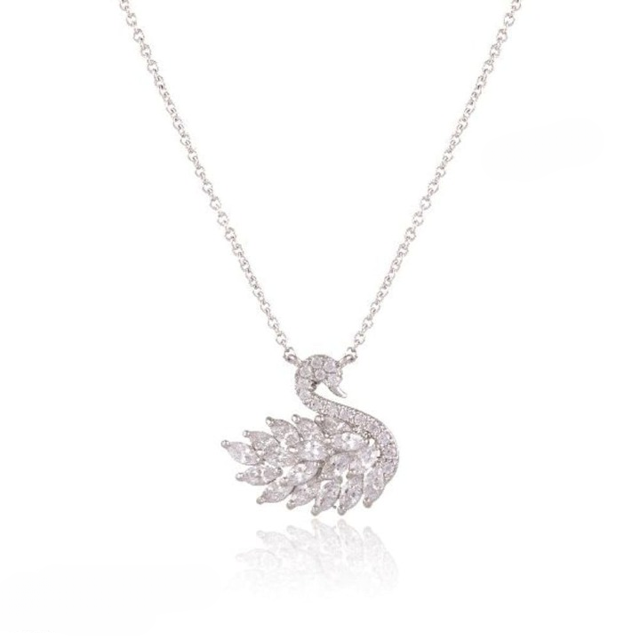 Swan Zircon Necklace - Jewelry Product Designed For Personal Style And Daily Fashion Routine