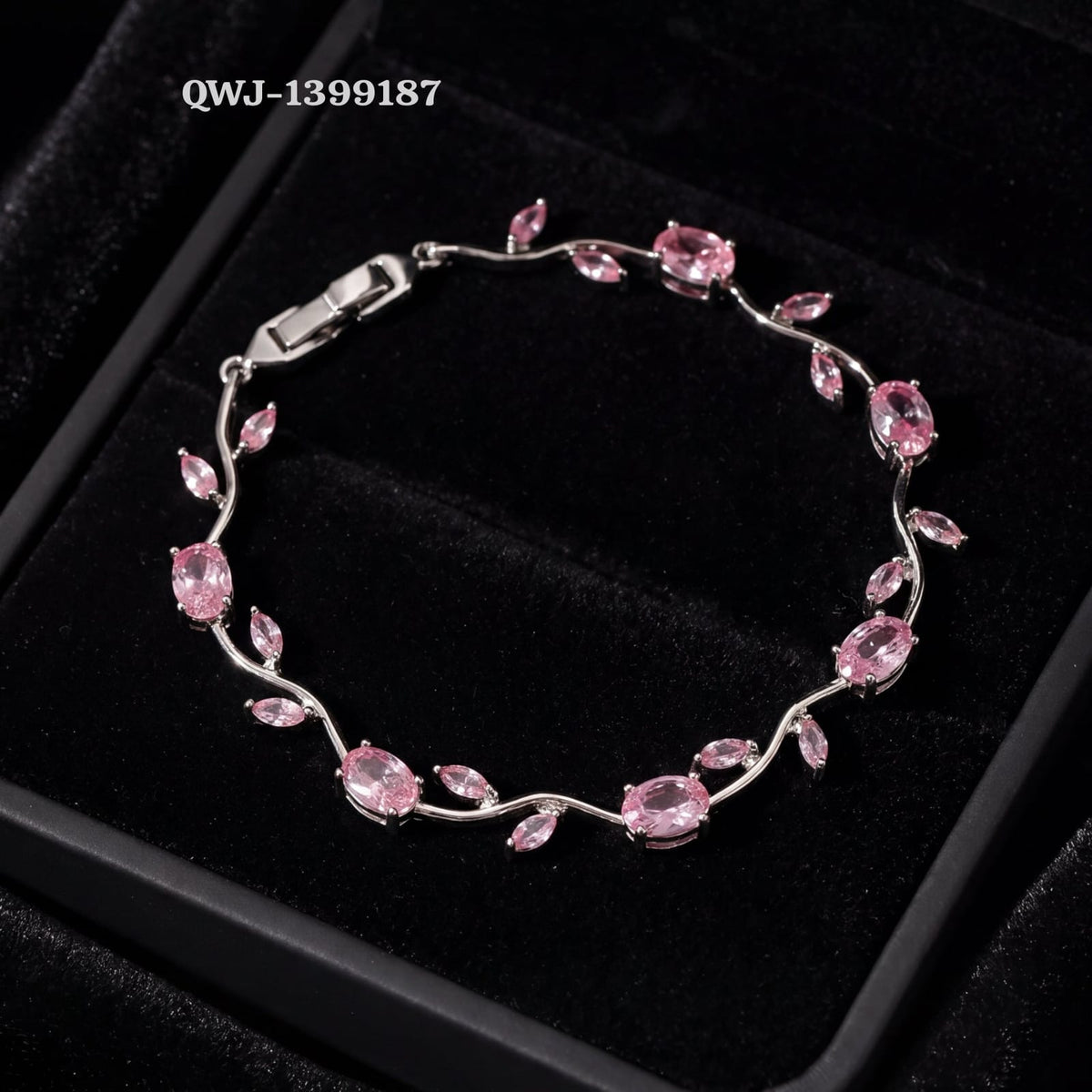 Tulip Bracelet – Premium Quality Stainless Steel Elegant Bracelet for Women | Silver Base Without Box