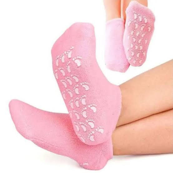 Spa Gel Moisturizing Socks Anti Slip Heel Care Socks For Dry & Cracked Feet – Multi color