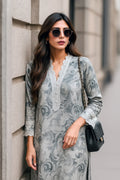 ANEELA’S Luxury Embroidered Lawn 3 Piece Unstitched Suit – Grey Floral Summer Collection